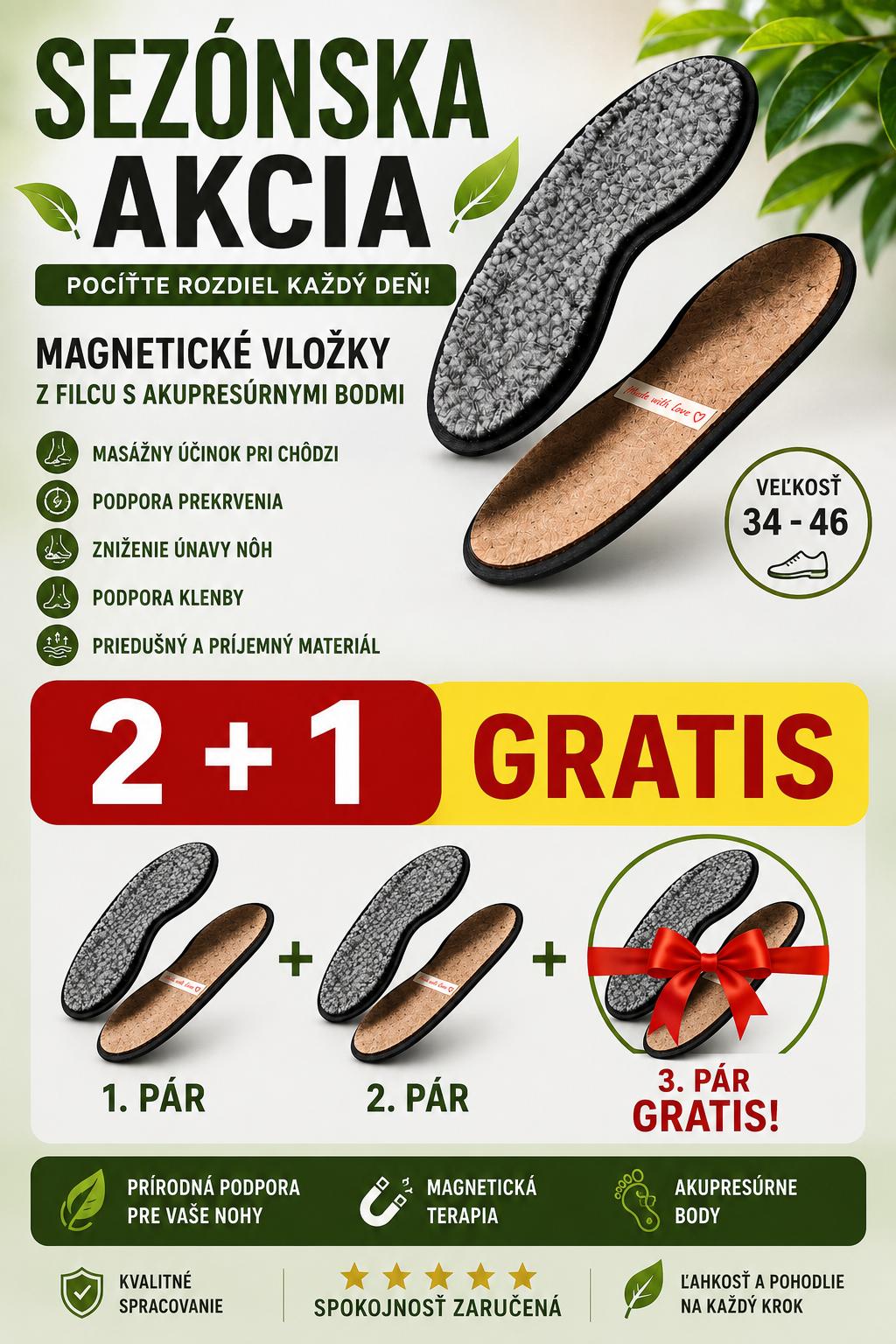 Masážne magnetické vložky do topánok – Obrázok 2