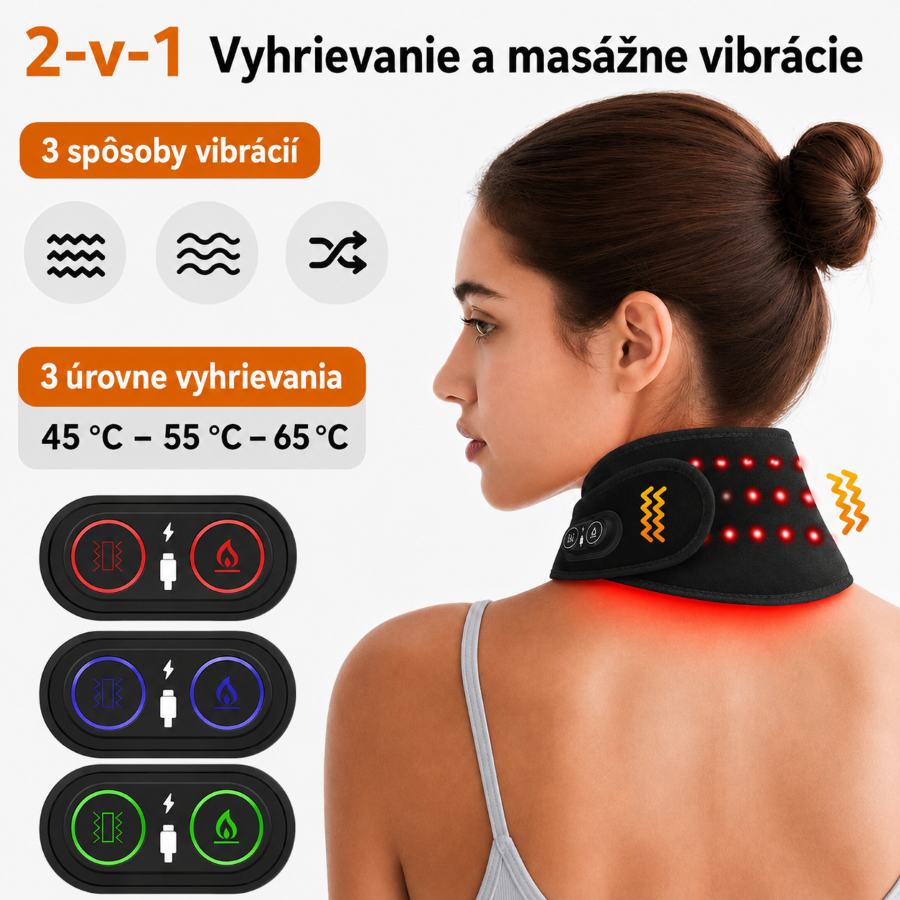 Masážny ohrievací šál na krk – Obrázok 6