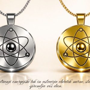 Elegantni skalarni energetski medaljon (zlatna ili srebrna boja) - Slika 2