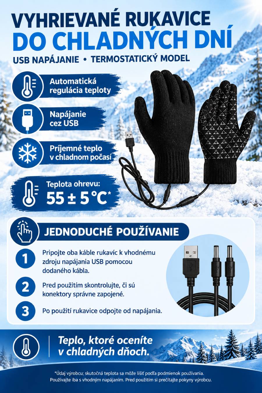 Vyhrievané rukavice – Obrázok 5